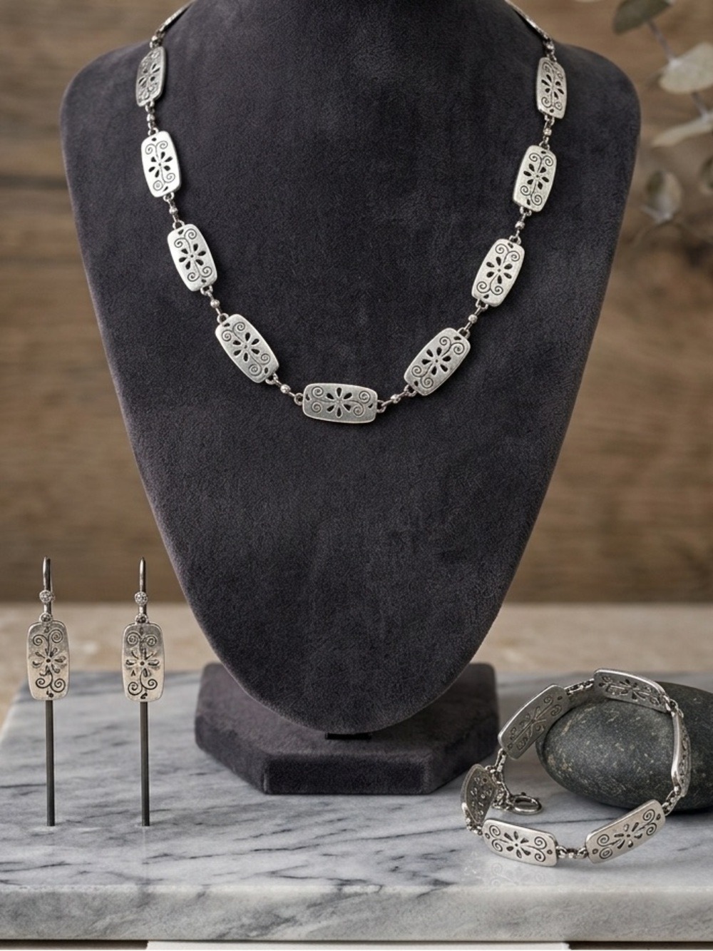 Brighton Hello Sunshine Bracelet, Necklace Earrings 3 Piece Set 2456